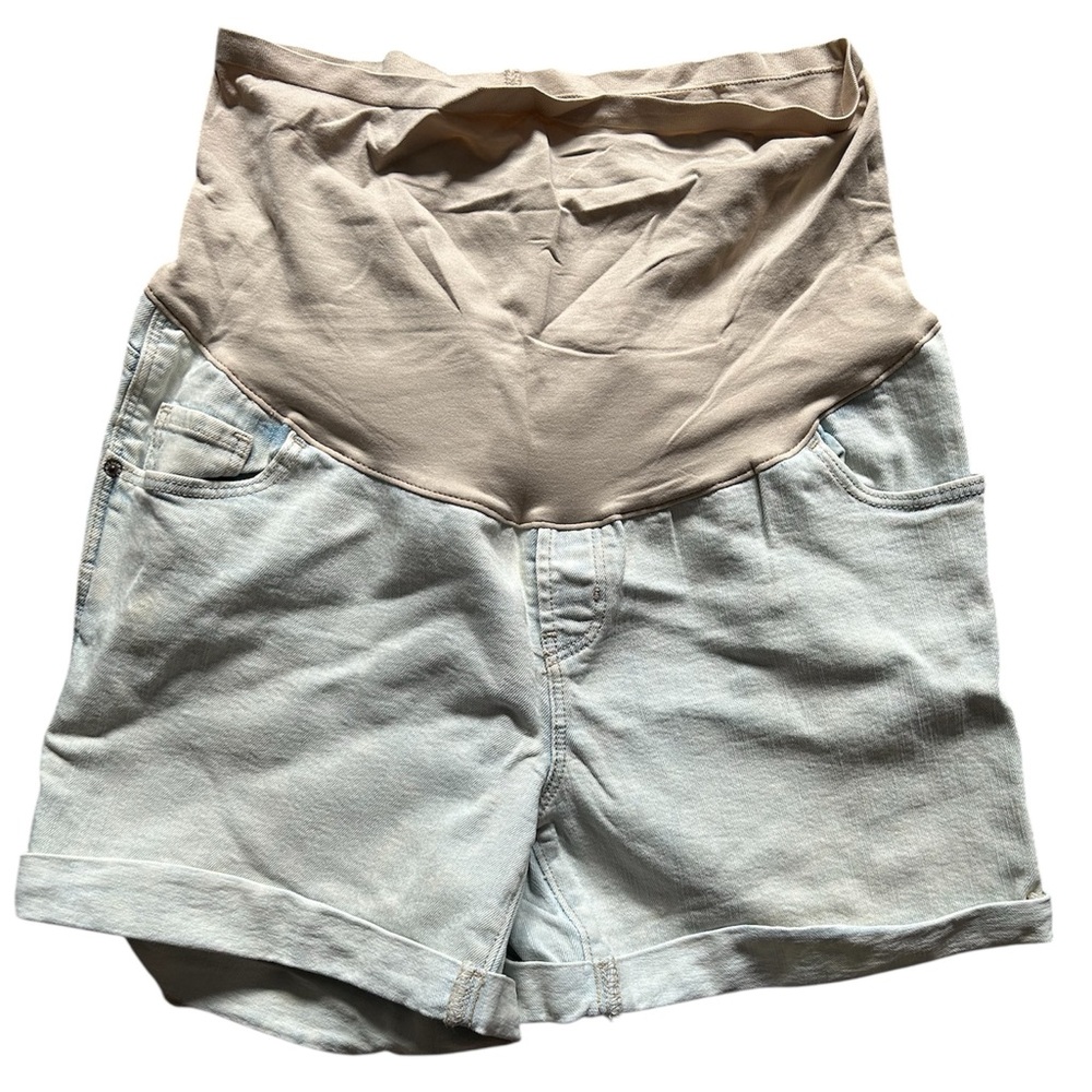 Old Navy maternity Light Blue jean Shorts 14